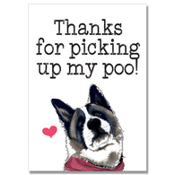 Picking Up My Poo Dog Card